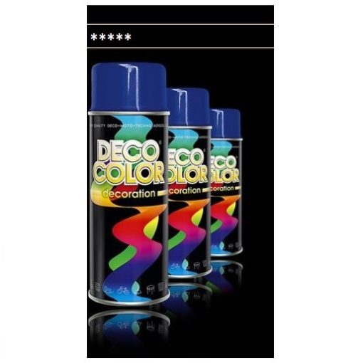 DECO COLOR - Dekorációs Spray 400ml (RAL - 9005 FÉNYES FEKETE)