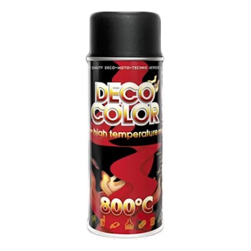 DECO COLOR - Hőálló spray 800° 400ml (FEKETE)