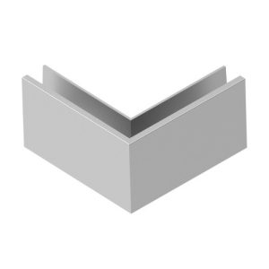   Korlát alumínium profil - üvegkorláthoz 12 - 21.52 födémre 90' OUT - satin/elox