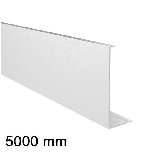 Korlát alumínium profil - takaró elem AL/0005 alumínium üvegprofilhoz L=5000mm - satin/elox