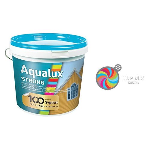 CHROMOS - AQUALUX STRONG Alapozó és átvonó festék fára (FEHÉR) 0,8L