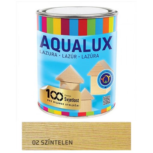 CHROMOS - AQUALUX Lazúr vízbázisú ( 02 - SZÍNTELEN ) 0,75L