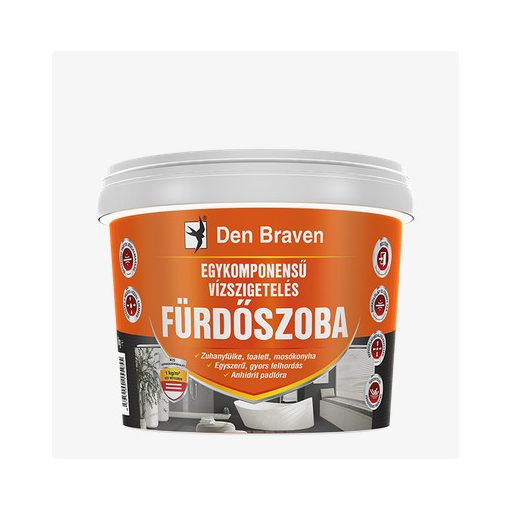 Den Braven - Egykomponensű vízszigetelés - FÜRDŐSZOBA 13 kg