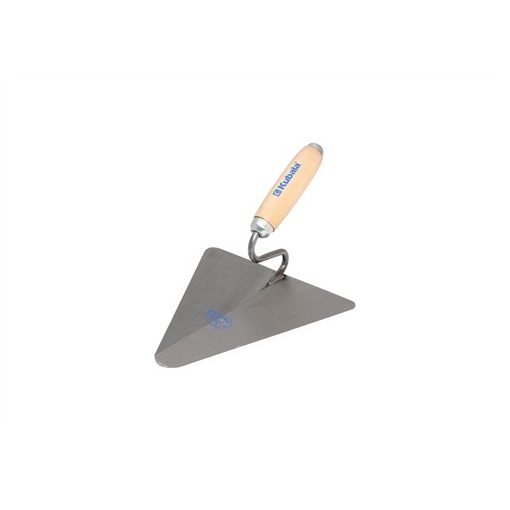 Kubala - Kőműveskanál háromszög, 160x140mm, viaszolt bükkfa nyél 