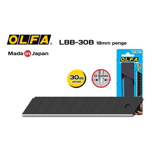 OLFA LBB-30B (18mm-es) pótpenge 30db/csom.