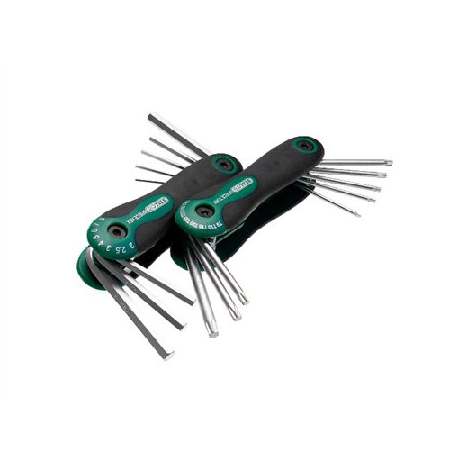 STALCO PREMIUM - Imbusz és TORX kulcs készlet Torx: T9-T40 Hex: 2-8mm 