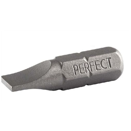 STALCO PERFECT - Bitfej 1/4" (Lapos) SL 0,6x4,5x25mm