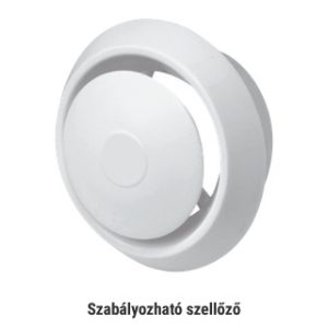 SZELLŐZŐRÁCS - Szabályozható ( FEHÉR ) ø125mm