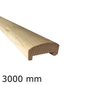   Korlát nútos - fenyő natúr kapaszkodó 44.5x20.5mm  L=3000 mm - WS/45x20-L3000